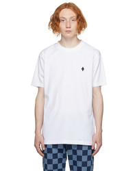 Marcelo Burlon County of Milan White Embroidered Cross T Shirt