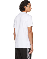 Versace White Embroidered Medusa T Shirt