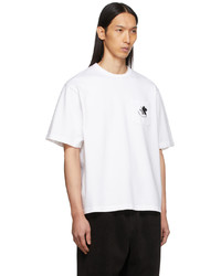 Undercover White Evangelion Pocket T Shirt