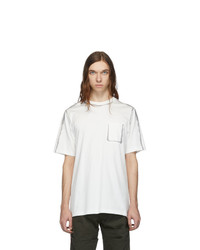 Feng Chen Wang White Flocked Edging T Shirt