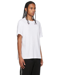 Moncler White Flocked Graphic T Shirt