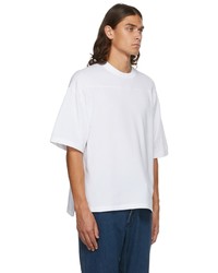 Nanamica White Football T Shirt
