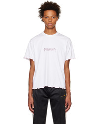 PALMER White Frilly T Shirt