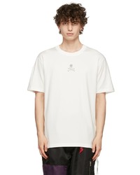 Mastermind Japan White Glass Beaded T Shirt