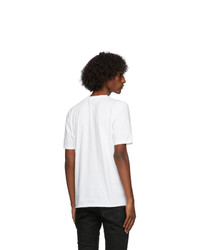 Saint Laurent White Heart Trap T Shirt