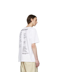 Helmut Lang White Helmut Laws T Shirt