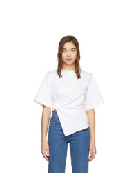 See by Chloe White Knotted T Shirt