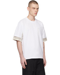 Sacai White Layered T Shirt