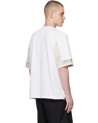 Sacai White Layered T Shirt