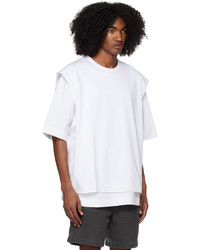 Juun.J White Layered T Shirt