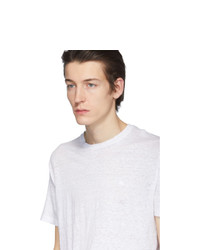Etro White Linen T Shirt
