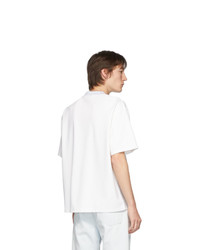 Acne Studios White Logo Rib Extorr T Shirt