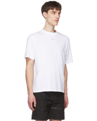 Heliot Emil White Logo T Shirt