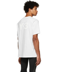 Y-3 White Logo T Shirt