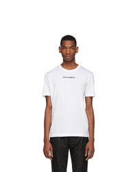 Dolce and Gabbana White Logo T Shirt