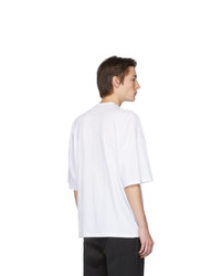 Jil Sander White Mock Neck T Shirt