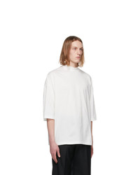 SASQUATCHfabrix. White Mock Neck T Shirt