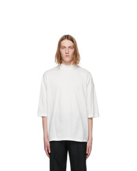 SASQUATCHfabrix. White Mock Neck T Shirt