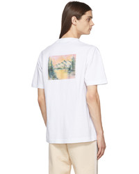 Palm Angels White Mountain Panorama T Shirt