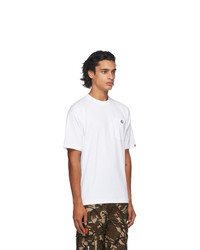 AAPE BY A BATHING APE White One Point T Shirt