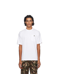 AAPE BY A BATHING APE White One Point T Shirt