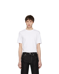 Helmut Lang White Overlay Logo T Shirt