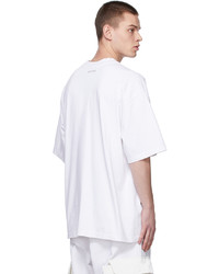 We11done White Oversized Cargo Pocket T Shirt
