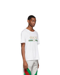 Gucci White Oversized Logo T Shirt