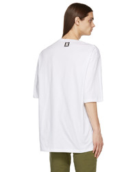 Balmain White Oversized Logo T Shirt