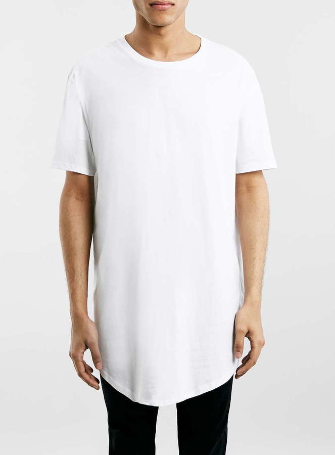 Give sådan velgørenhed Topman White Oversized Longline T Shirt, $20 | Topman | Lookastic