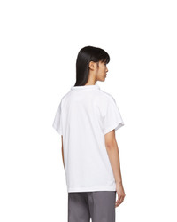 Maison Margiela White Padded Collar T Shirt