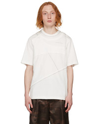 Feng Chen Wang White Panelled T Shirt