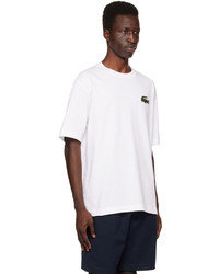 Lacoste White Patch T Shirt