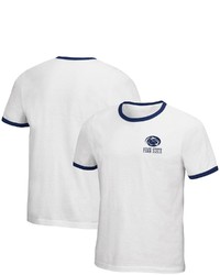 Colosseum White Penn State Nittany Lions Left Chest Ringer T Shirt At Nordstrom