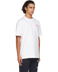 Billionaire Boys Club White Pink Small Arch Logo T Shirt