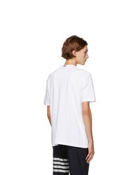 Thom Browne White Pique Engineered 4 Bar T Shirt