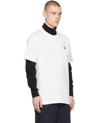 Fred Perry White Pocket Detail T Shirt