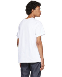 A.P.C. White Printed T Shirt