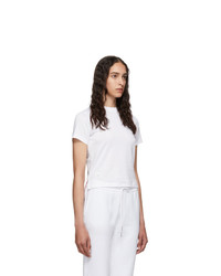 Thom Browne White Relaxed Fit Side Slit T Shirt