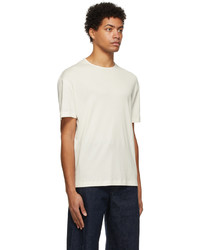 Lemaire White Ribbed T Shirt