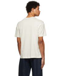 Lemaire White Ribbed T Shirt