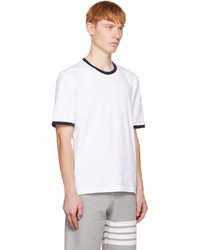 Thom Browne White Ringer T Shirt