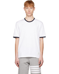 Thom Browne White Ringer T Shirt