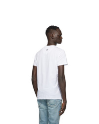 Balmain White Round Neck T Shirt