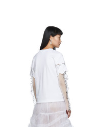 Noir Kei Ninomiya White Scallop T Shirt