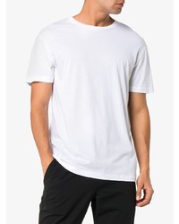 Lot78 White Short Sleeve Cotton Blend T Shirt