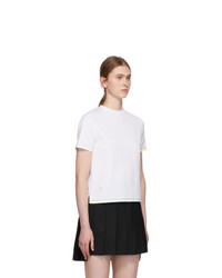 Thom Browne White Side Slit T Shirt