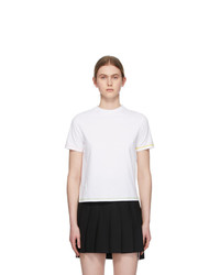 Thom Browne White Side Slit T Shirt