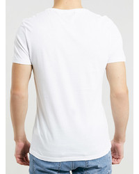 Topman White Slim Fit T Shirt
