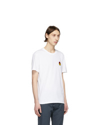 AMI Alexandre Mattiussi White Smiley T Shirt